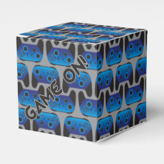 Gaming Pro Gamer Party Favour Box, Blue Favour Box