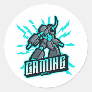 Gaming Quest Classic Round Sticker