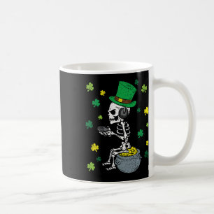 Gaming Skeleton St Patricks Day Gamer Leprechaun S Coffee Mug