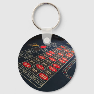Gaming Table Roulette Las Vegas Key Ring