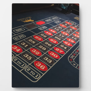 Gaming Table Roulette Las Vegas Plaque