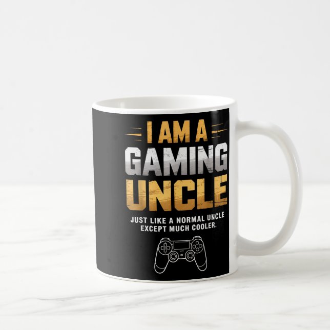 Gaming Uncle Cooler Than Normal Uncle For Mens Boy Coffee Mug (Right)