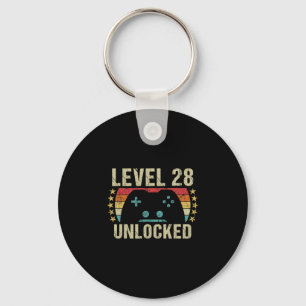 Gaming Vintage 28th Birthday Gift 28 Year Old Boy Key Ring