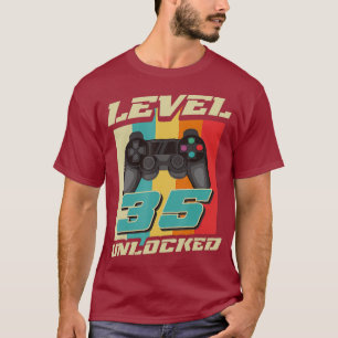 Gaming Vintage 35th Birthday Gift 35 Year Old T-Shirt