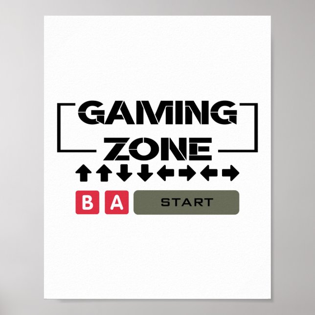 Gaming Zone Button Edition Poster (Front)