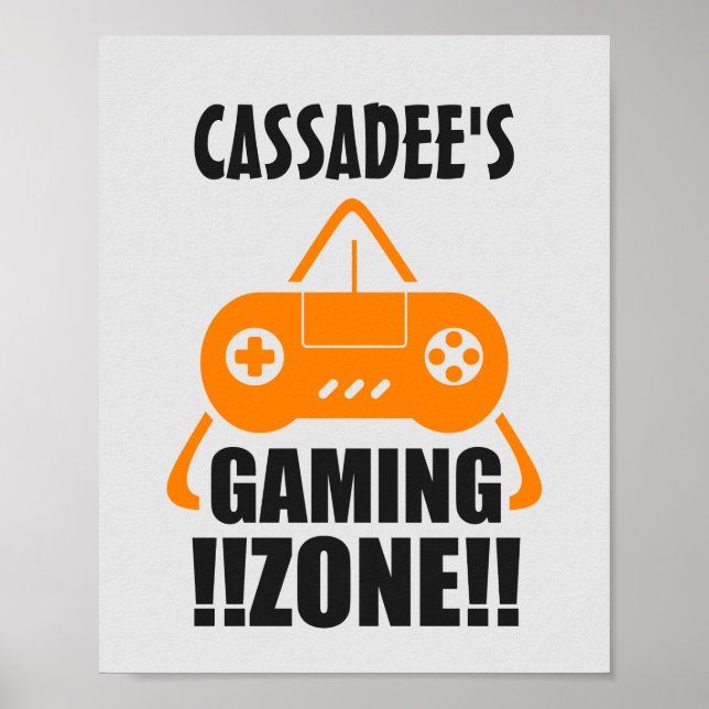 Gaming Zone Personalised Poster (Front)