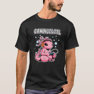 GAMINGOLOTL Kawaii Axolotl Gamer Funny Gaming Love T-Shirt
