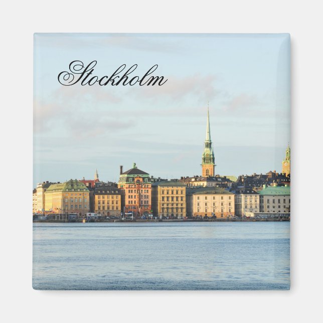 Gamla Stan in Stockholm, Sweden Magnet (Front)
