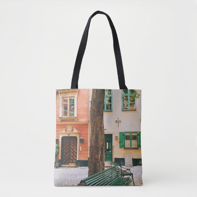 Gamla Stan, Old town of Stockholm Tote Bag (Front)
