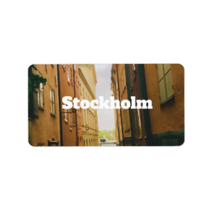 Gamla Stan, Stockholm Souvenir, Retro European Label