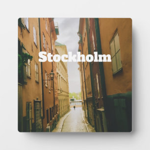 Gamla Stan, Stockholm Souvenir, Retro European Plaque