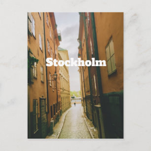 Gamla Stan, Stockholm Souvenir, Retro European Postcard