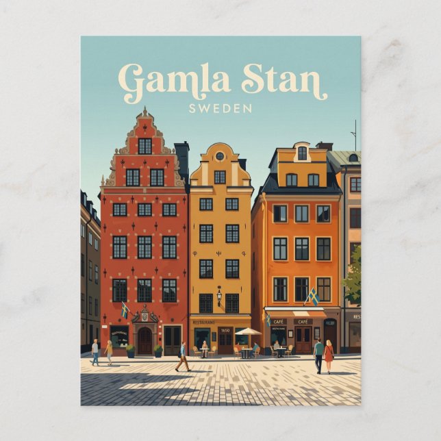 Gamla Stan Sweden Postcard (Front)