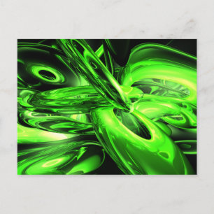 Gamma Radiation Abstract Postcard