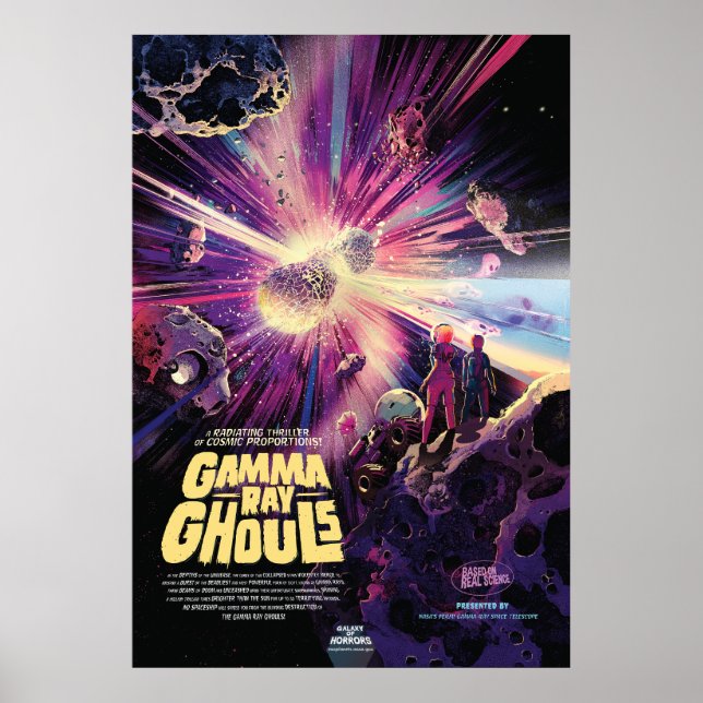 Gamma Ray Burst Pulsars Kilonova Cosmic Collision Poster (Front)