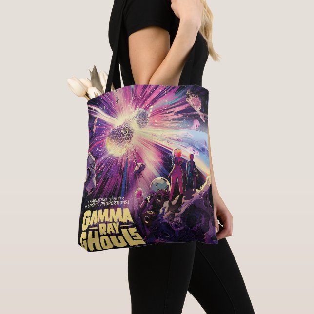 Gamma Ray Burst Pulsars Kilonova Cosmic Collision Tote Bag (Close Up)