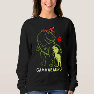 Gammasaurus Gamma Tyrannosaurus Dinosaur Baby Moth Sweatshirt