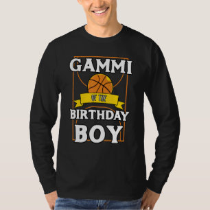Gammi Of The Birthday Baller Basketball Bday Party T-Shirt