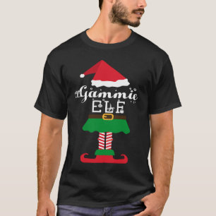 Gammie Elf Christmas Family Elves Matching Costume T-Shirt