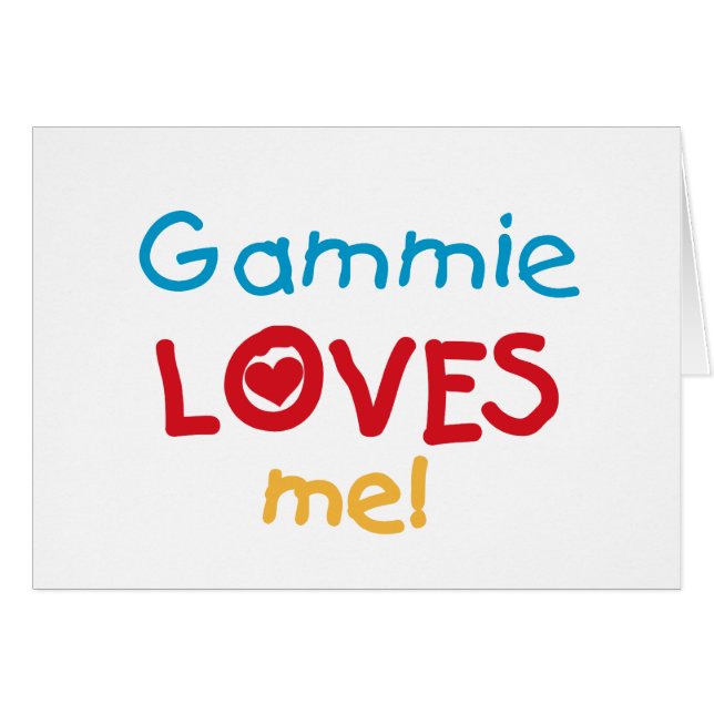 Gammie Loves Me T-shirts and Gifts (Front Horizontal)