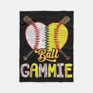 Gammie Of Both Ll Gammie Half Sell Softll Heart  Fleece Blanket
