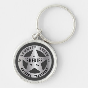 Gammons Gulch Sheriffs Badge Key Chain