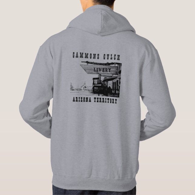 Gammons Gulch Western Town Livery Hoodie (Back)