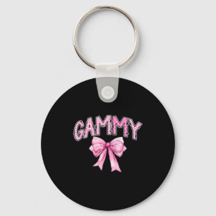 Gammy birthday girl matching coquette pink bow key ring