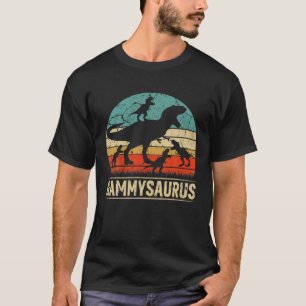Gammy Dinosaur T Rex Gammysaurus 4 Kids Family Mat T-Shirt