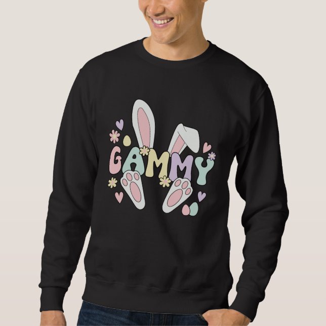 Gammy Grandmother Easter Bunny Gammy Grandma Easte Sweatshirt (Front)
