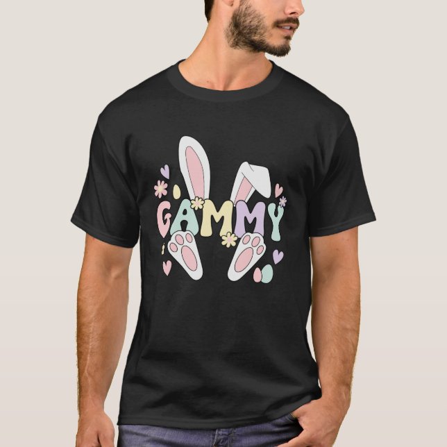 Gammy Grandmother Easter Bunny Gammy Grandma Easte T-Shirt (Front)