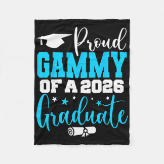 Gammy Senior 2026 Proud Gammy Of A Cl Of 2026 Grad Fleece Blanket