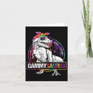 Gammysaurus Dinosaur Gammy Saurus Family Matching  Card