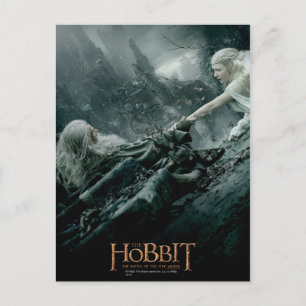 Gandalf and Galadriel Reaching Postcard
