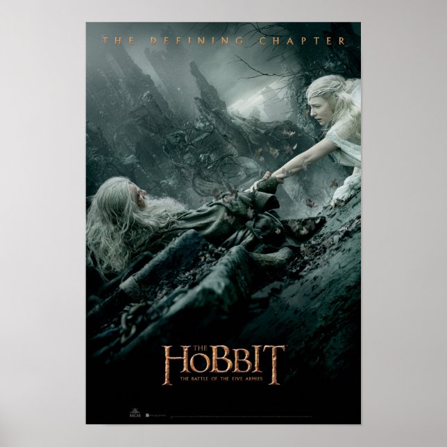 Gandalf and Galadriel Reaching Poster (Front)