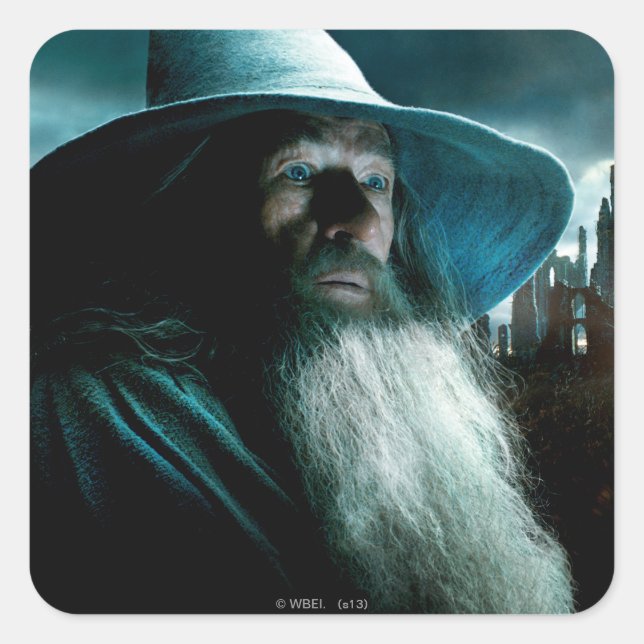 Gandalf at Dol Guldur Square Sticker (Front)