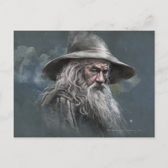Gandalf Illustration Postcard (Front)