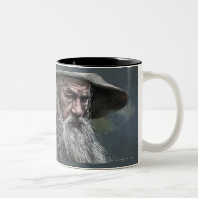 Gandalf Illustration Two-Tone Coffee Mug (Right)