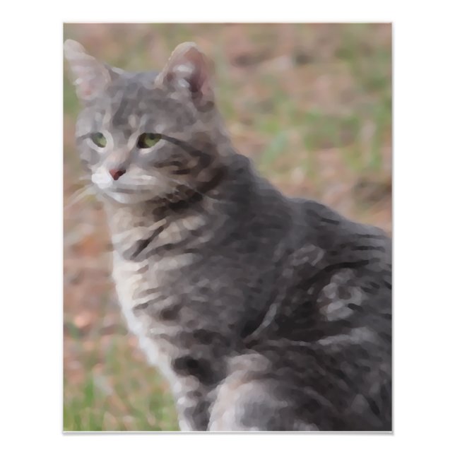 Gandalf in oil photo print (Front)