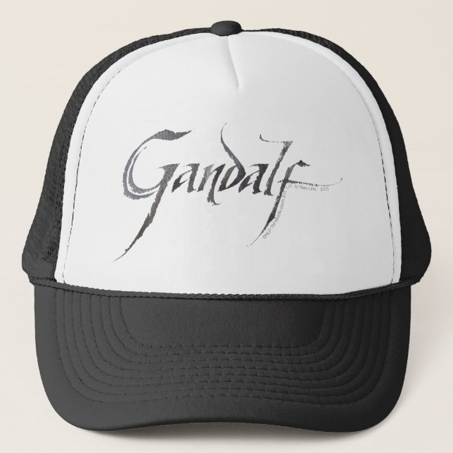 Gandalf Name Textured Trucker Hat (Front)