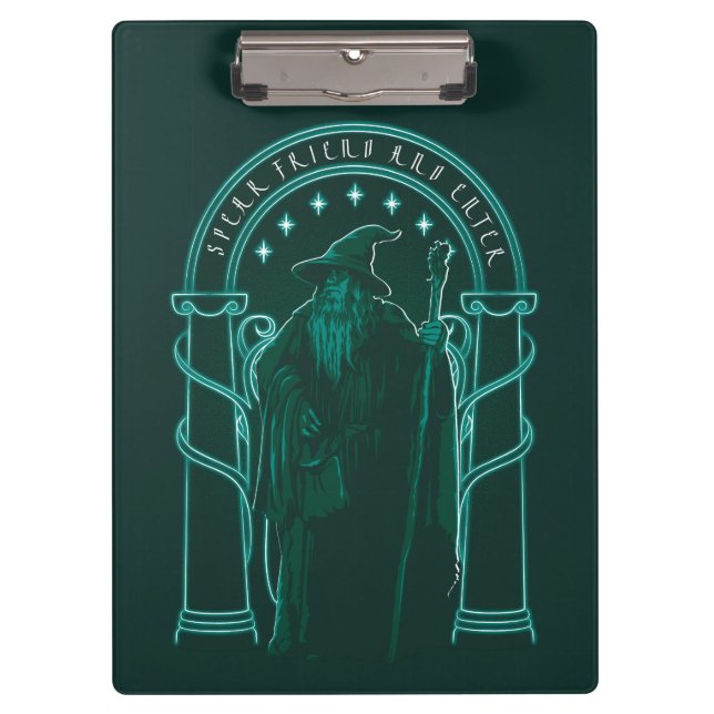 GANDALF™ "Speak Friend And Enter" Doors of Durin Clipboard (Front)