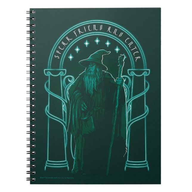 GANDALF™ "Speak Friend And Enter" Doors of Durin Notebook (Front)