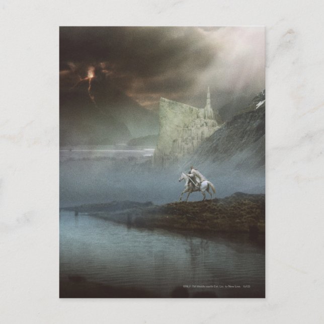 GANDALF™ Takes Hobbits to Guarded City Postcard (Front)