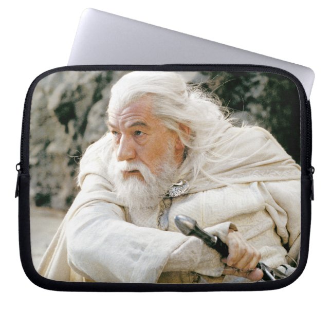 GANDALF™ the White with Sword Laptop Sleeve (Front)