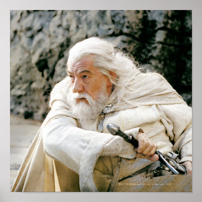 GANDALF™ the White with Sword Poster (Front)