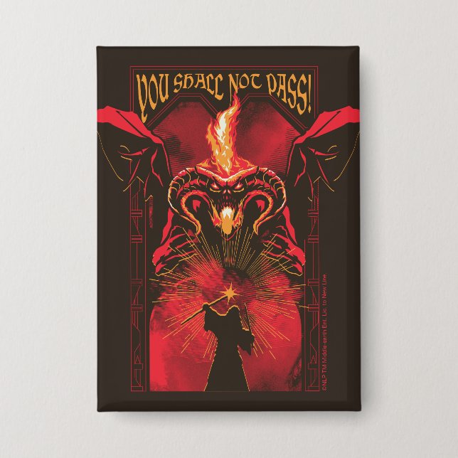 GANDALF™ Vs Balrog "You Shall Not Pass" Graphic (Front)