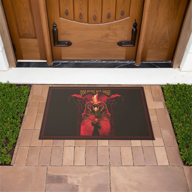 GANDALF™ Vs Balrog "You Shall Not Pass" Graphic Doormat (Outdoor)