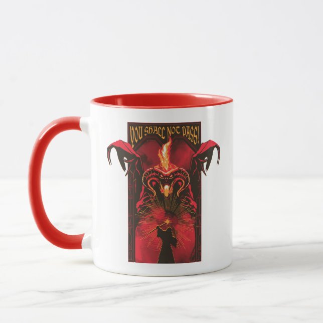 GANDALF™ Vs Balrog "You Shall Not Pass" Graphic Mug (Left)