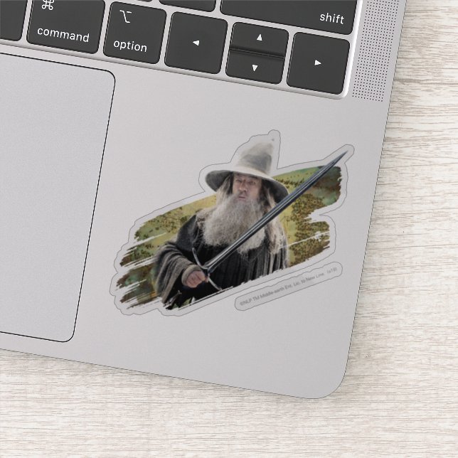 Gandalf With Sword Green (Detail)