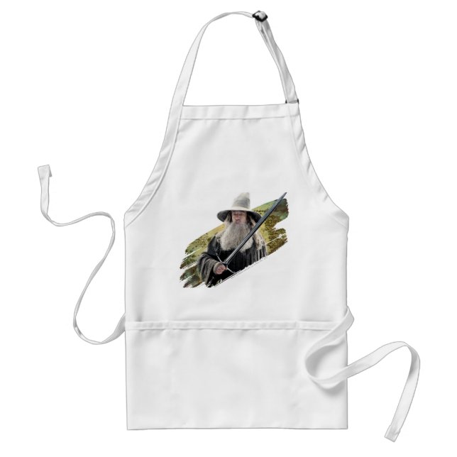 Gandalf With Sword Green Standard Apron (Front)